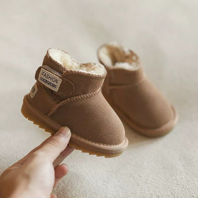Winterwarmte Kinderboots | Gevoerde Schoenen met Grip en Klittenband