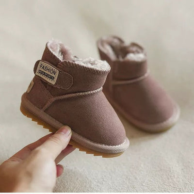 Winterwarmte Kinderboots | Gevoerde Schoenen met Grip en Klittenband