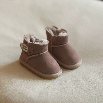 Winterwarmte Kinderboots | Gevoerde Schoenen met Grip en Klittenband