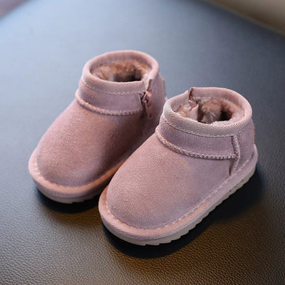 Winterwarmte Kinderboots | Gevoerde Schoenen met Grip en Klittenband