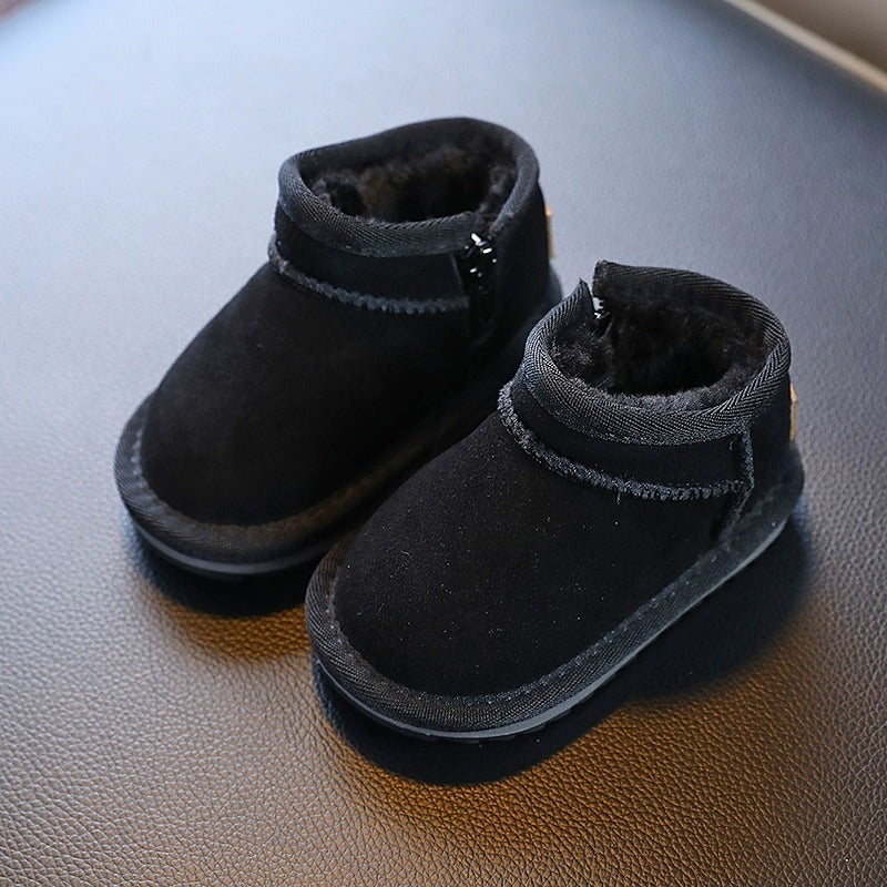 Winterwarmte Kinderboots | Gevoerde Schoenen met Grip en Klittenband