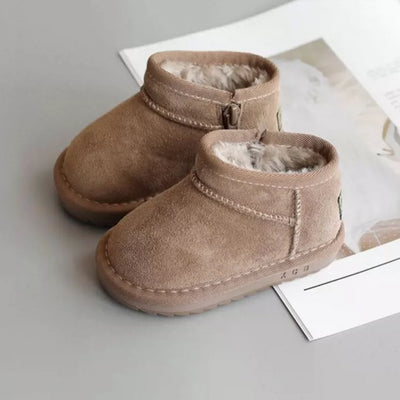Winterwarmte Kinderboots | Gevoerde Schoenen met Grip en Klittenband
